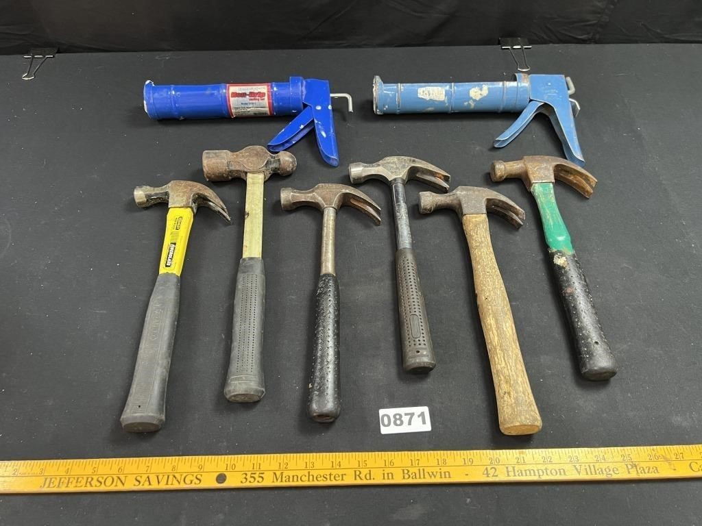 Hammers, Caulk Guns