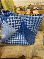 Blue handled bag