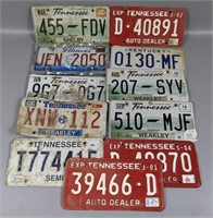 Eleven Random License Plates
