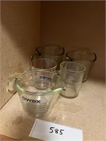 PYREX, FIREKING MEASURING CUPS AND MORE