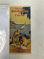 VTG 1926 STANDARD OIL CO MAP OF FLORIDA NICE
