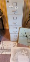 File Cabinet w/ Pencil Art Sketches