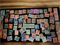Old U.S. and Canadian Postage Stamps