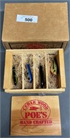 4 Poe's Cedar Wood Fishing Lures