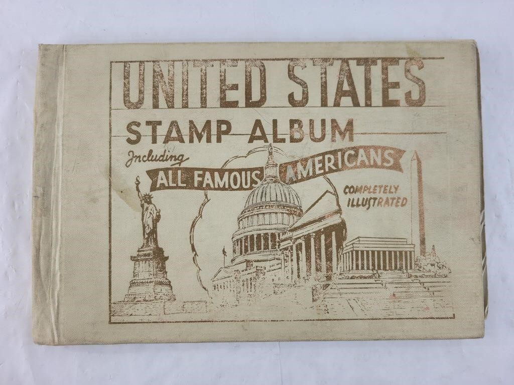 Stamp book w/ some 1800's stamps