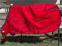 RED HORSE BLANKET - CUSTOM MADE