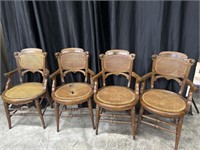 SET OF 4 ANTIQUE VICTORIAN CHAIRS