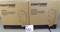 2 Boxes Coastwide J Series Automatic Dispenser