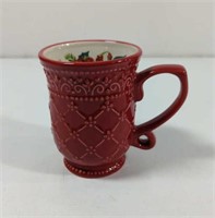 Pioneer Woman Red Holiday Medley Coffee Mug