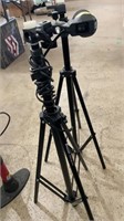 Tripods w/ light and hand air hump