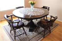 Dining table with chairs