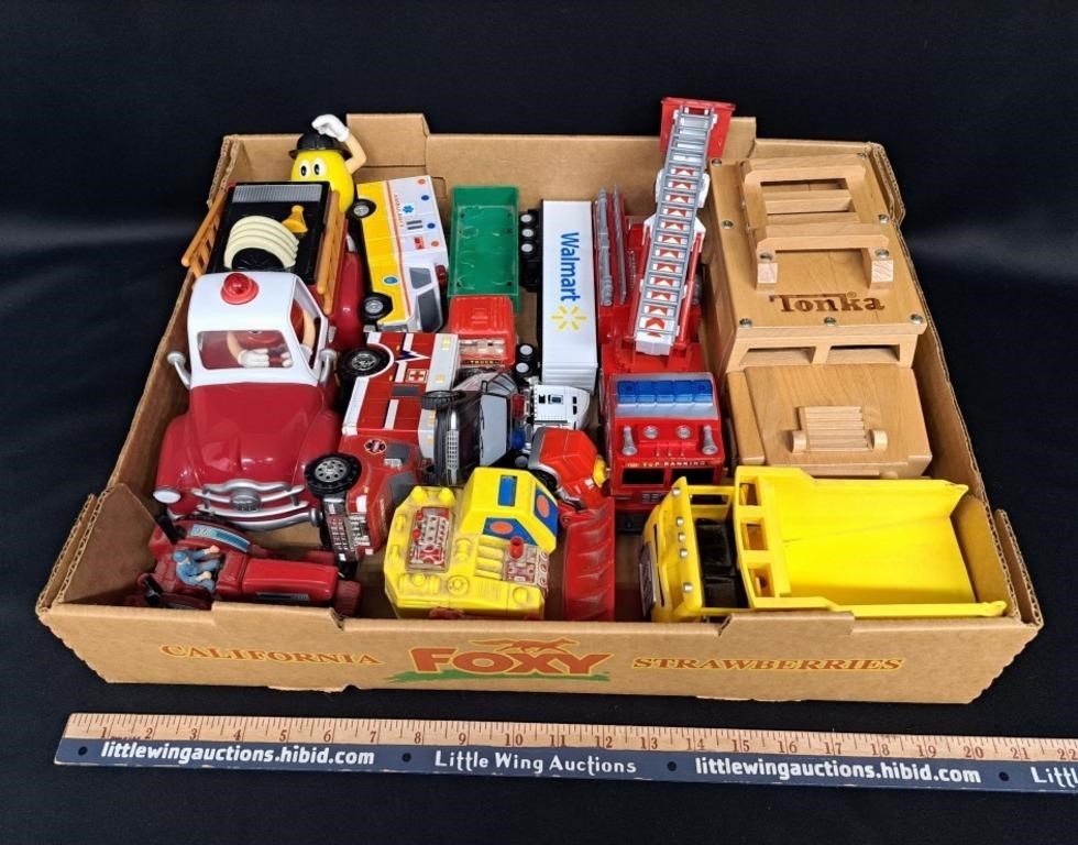 Toys Cars Lot-Fire/Police/Transport/Farm+