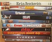 10 Lightly Used DVD's