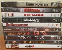 10 Lightly Used DVD's