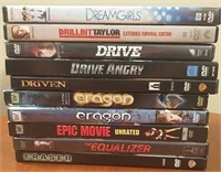 10 Lightly Used DVD's