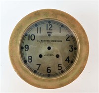 WWII CHELSEA SHIPS BELL DECK CLOCK