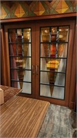 Double Stained Glass Pocket Door