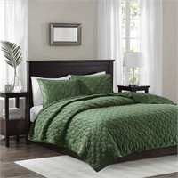 Madison Park Harper Quilt Set Velvet Casual