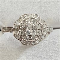 Certified 14K  Diamond(0.75Ct,Si,F-G) Ring