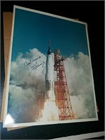Astronaut John Glenn Jr autographed blast off