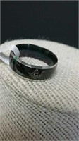 Men's Masonic Ring Size 10