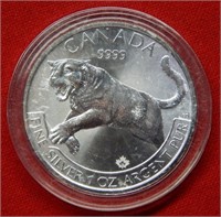 2016 Canada $5 Silver Tiger Commemorative