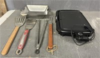 Electric Griddle w/ Grill Accessories