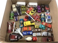Die cast car collection includes Budweiser cars