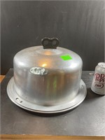 50s aluminum cake carrier