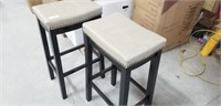 Faux Leather Seated 32" Stool X2