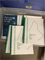 2 TOTES OF PIANO MUSIC & TRAINING MATERIAL