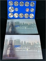 (3) 2007 Mint Uncirculated Coin Sets Philadelphia