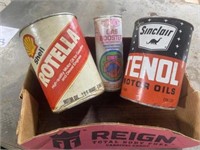 Cardboard oil cans