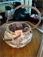 GORGEOUS BASKET WITH CONES