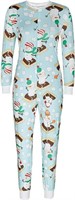 (S - blue) VNVNE Women's One Piece Onsie Print