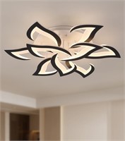 MEIXISUE Ceiling Light Fixture Modern Black LED