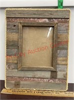 Hand Made Rustic Picture Frame Made from 100 Year