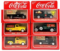 (6) 1:43 1979 Hartoy  Coca-Cola Die Cast Trucks