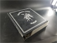 Large binder with multiple generations of cards of