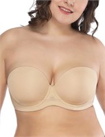 O630  Small Womens Strapless Push Up Full Cup Br