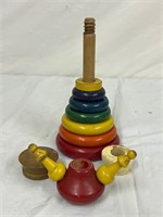 Wooden Stackable Toy Vintage Rare