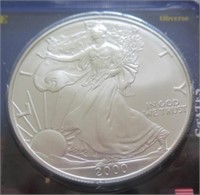 2000 UNC American Silver Eagle.