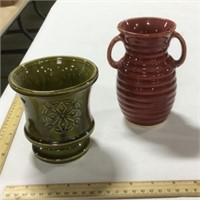 2 McCoy ceramic pottery pieces
