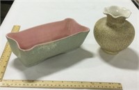 2 ceramic pottery pieces