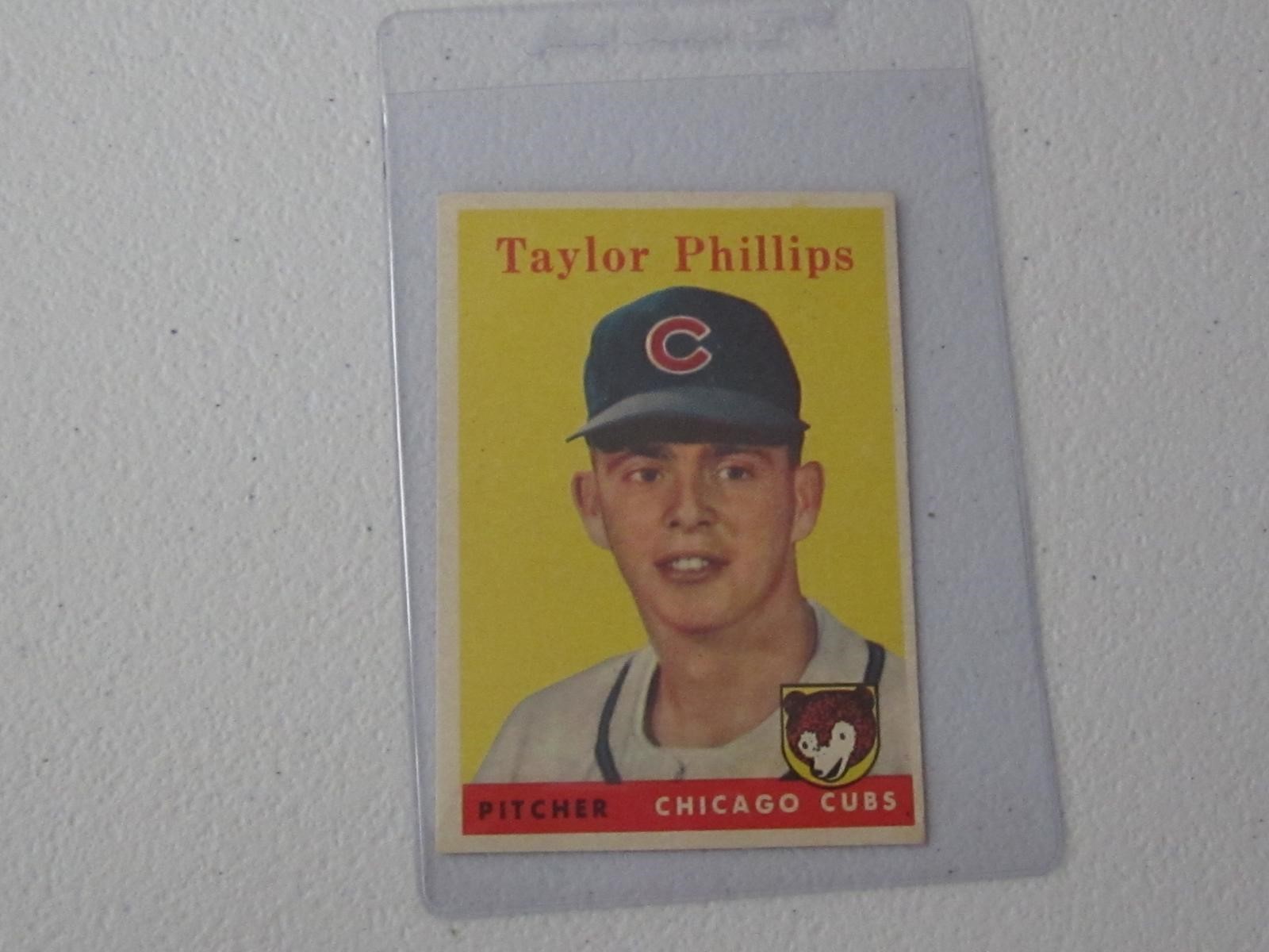 1958 TOPPS TAYLOR PHILLIPS NO.159 VINTAGE