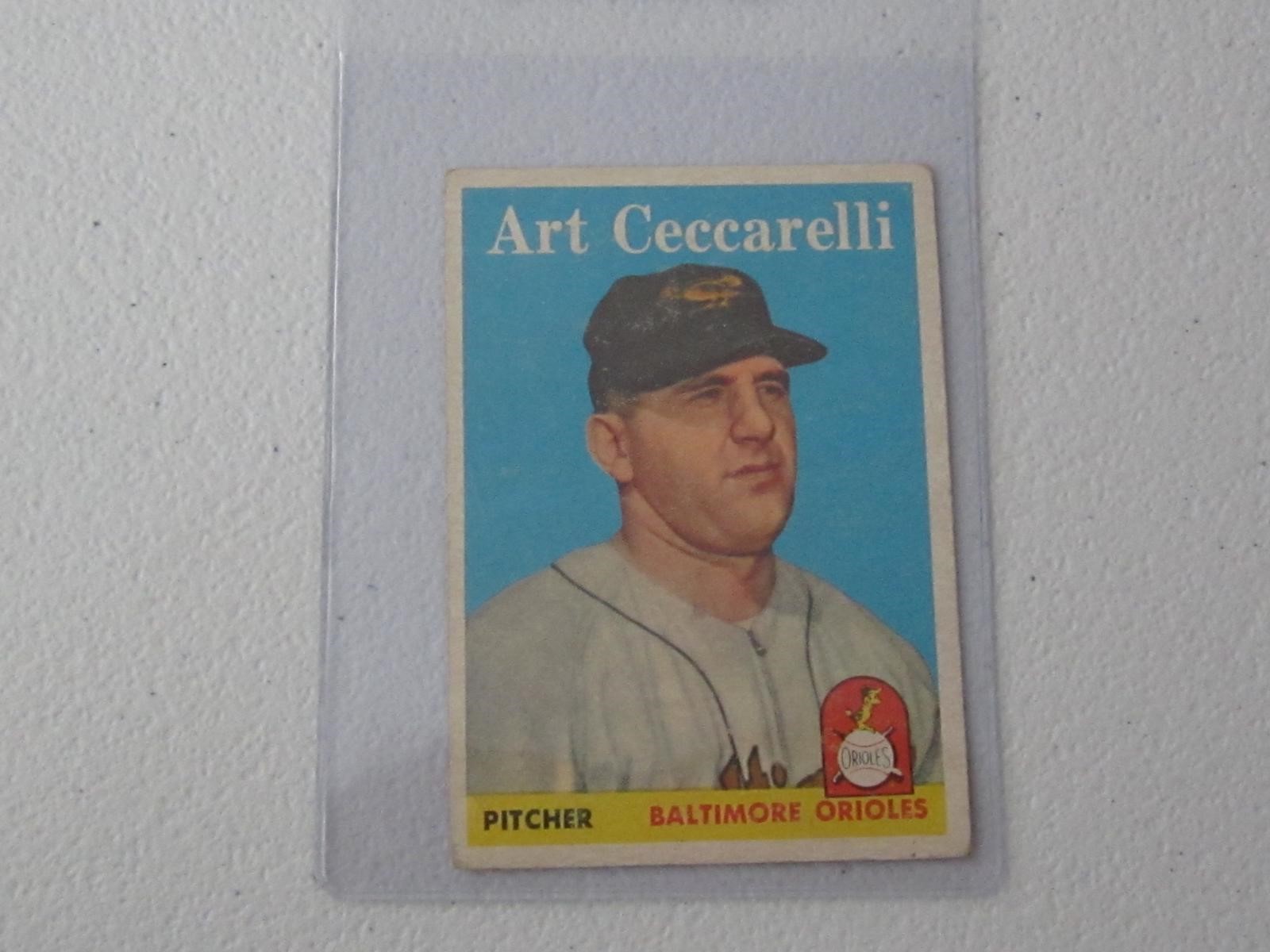 1958 TOPPS ART CECCARELLI NO.191 VINTAGE