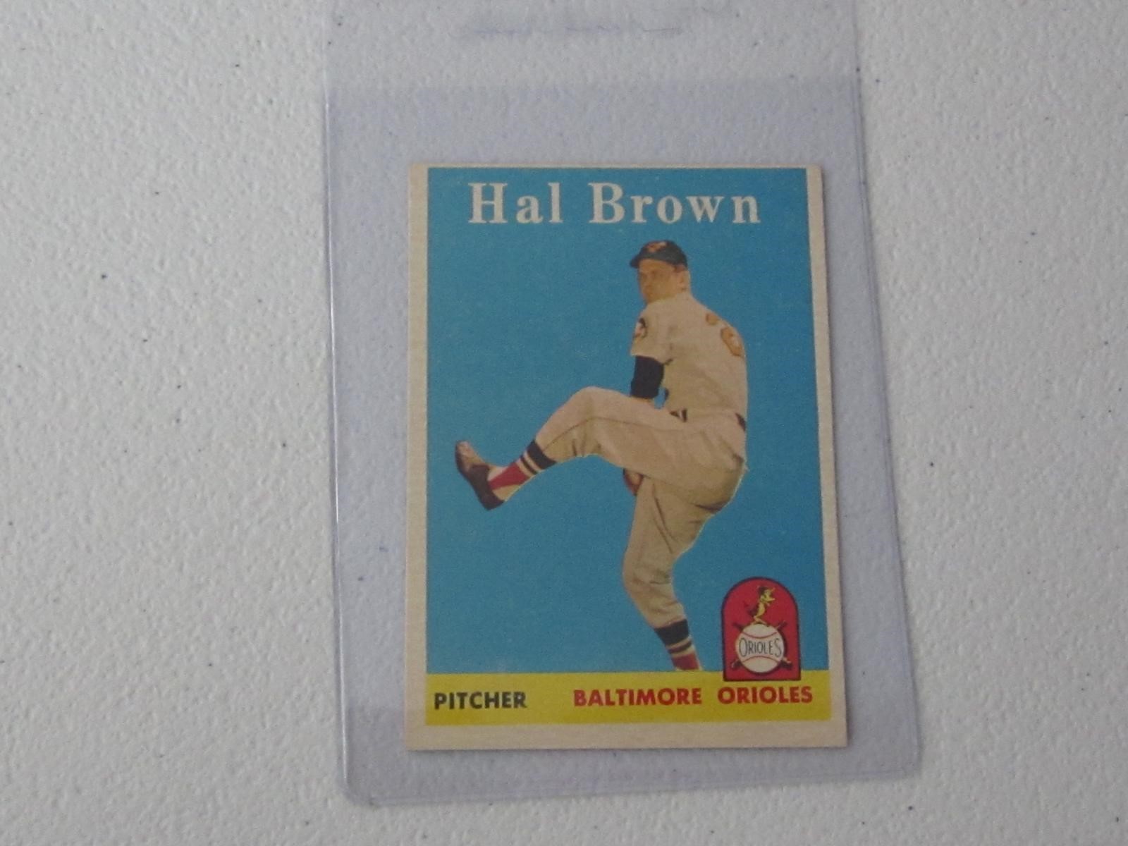 1958 TOPPS HAL BROWN NO.381 VINTAGE