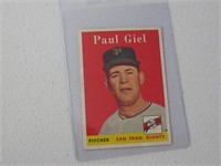 1958 TOPPS PAUL GIEL NO.308 VINTAGE