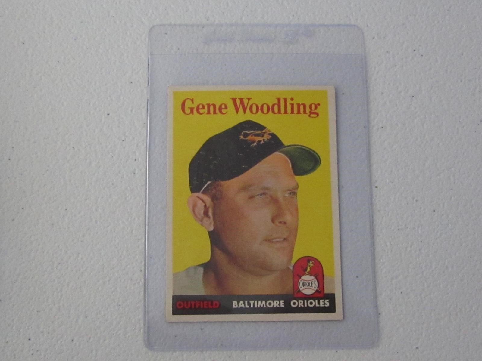 1958 TOPPS GENE WOODLING NO.398 VINTAGE