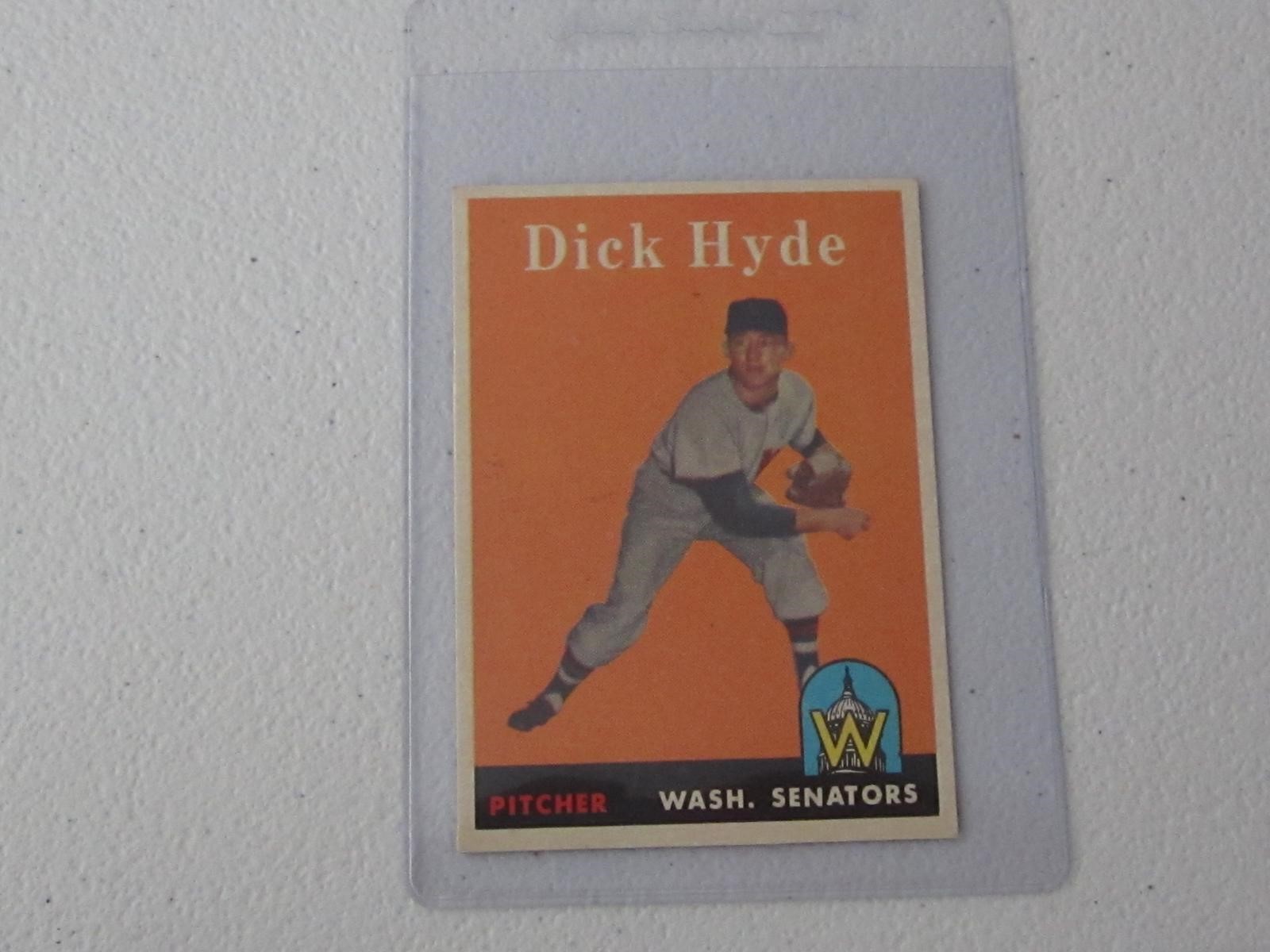 1958 TOPPS DICK HYDE NO.156 VINTAGE